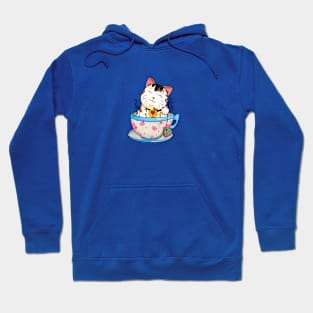 Kawaii neko and Tea Hoodie